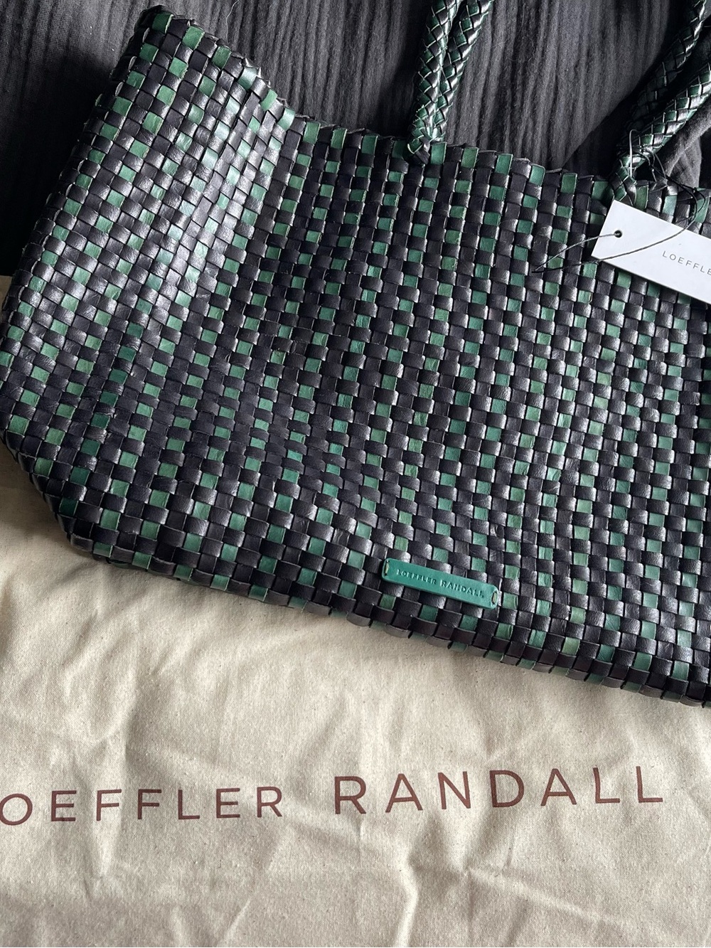 Loeffler Randall Klara Woven leather Tote